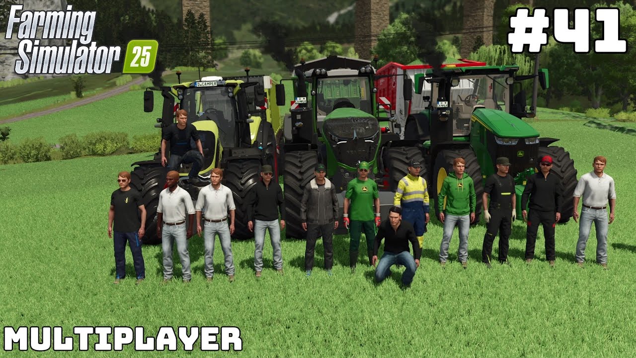 🍀🪻NON-STOP ALFALFA HARVESTING USING FORAGE WAGONS | GEISTAL | FS 25 Multiplayer | Ep 41