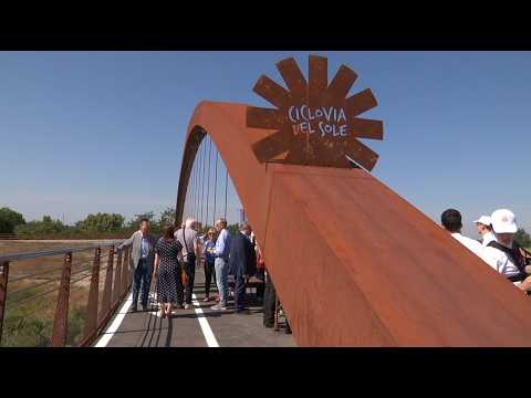 Video Taglio del nastro per il ponte ciclopedonale di Concordia
