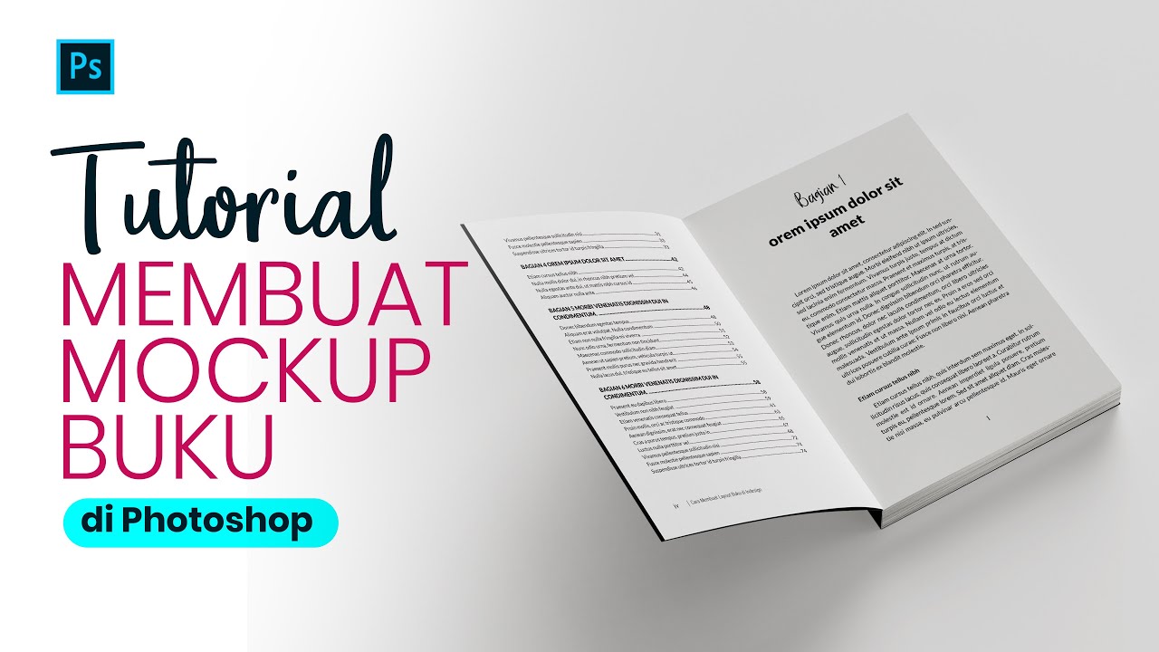 Tutorial membuat mockup buku di photoshop CC 