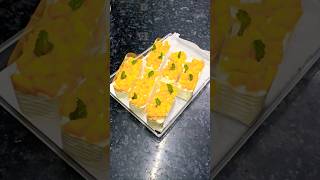 delicious fresh mango pastry cutting ideas #pastry #mango #cutting #decorating