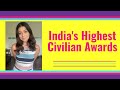 India&#39;s Highest Civilian Awards #shorts