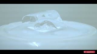 ice cube melting ( reverse )