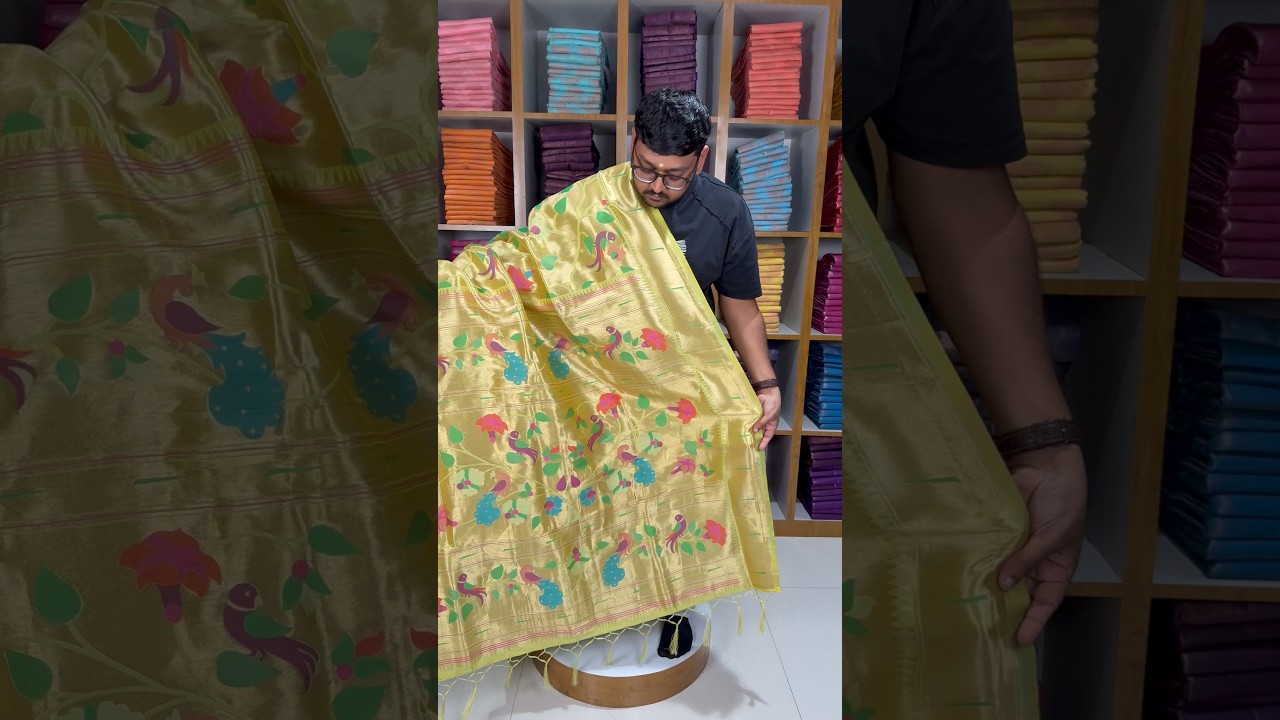 Pure Silk Kanchipuram Full Weaving Wedding Special Paithani Saree