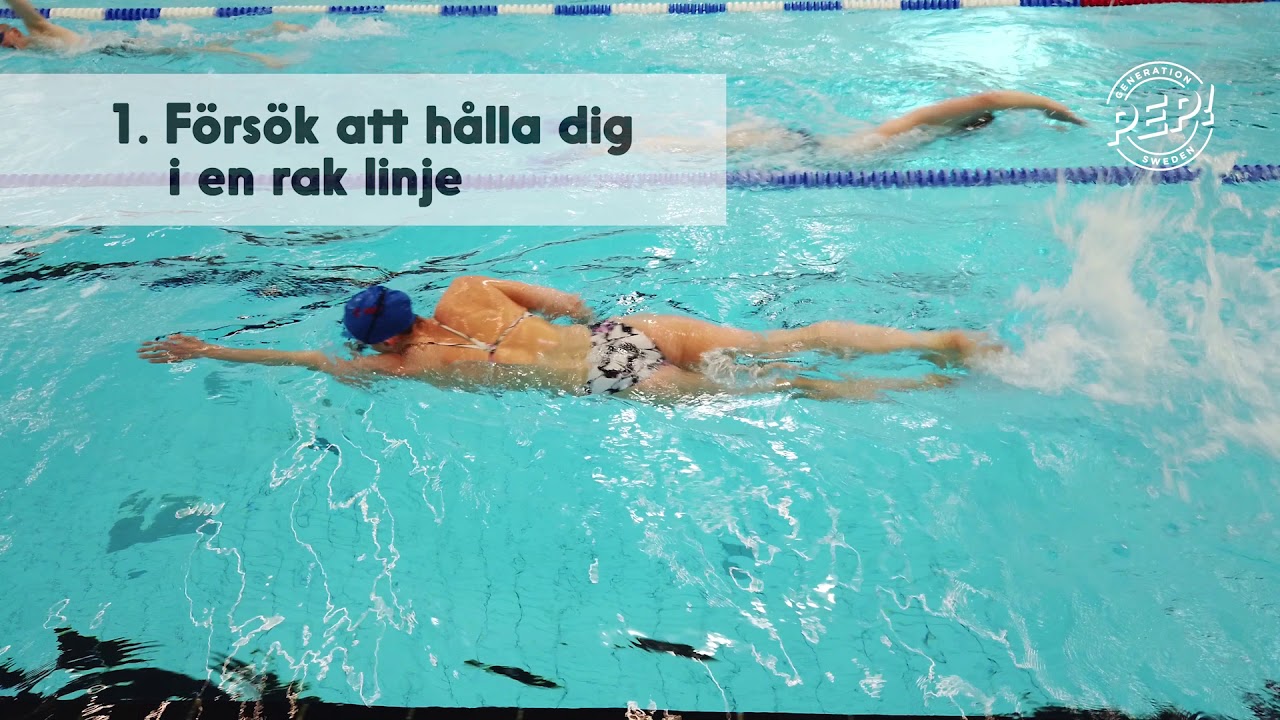 Sarahs Simskola - Tekniktips för frisim/crawl med Sarah Sjöström