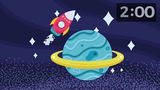 3..2..1...Blast Off! Launch into Adventure with Our Rocket Liftoff Animated 2-Minute Countdown Timer