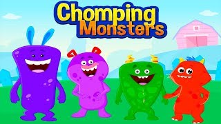 KidloLand の Chomping Monsters - 童謡、キッズゲーム、ベビーソング - 楽しい漫画ゲーム screenshot 3