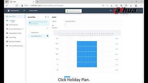 Dahua ASC4 Series – Time Template Setup on ASC1204B-S | How To Configure Access Schedules