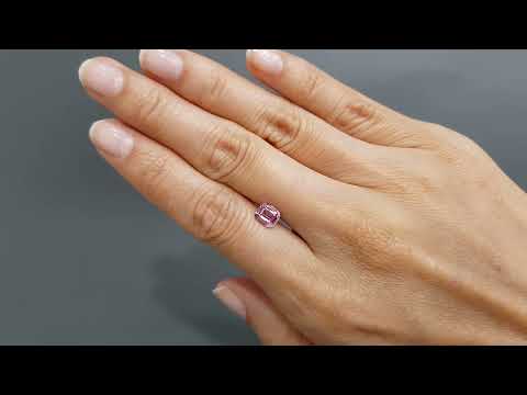 Pink cushion cut spinel 1.09 carats from Tajikistan Video  № 4