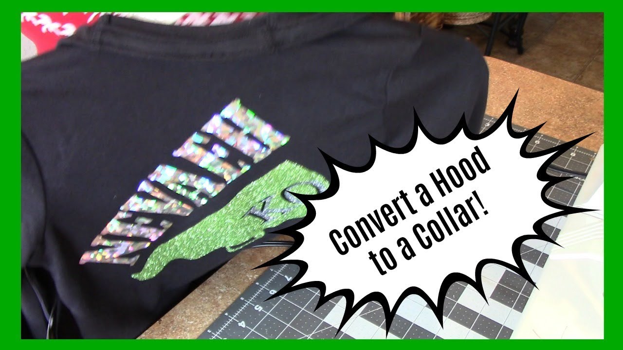 Easy Sewing - convert a jacket hood to a collar - YouTube