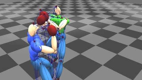 Interaction Mesh on multiple characters