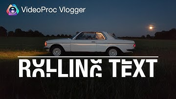 How to Create a Rolling Text Reveal Effect | FREE & Easy in VideoProc Vlogger