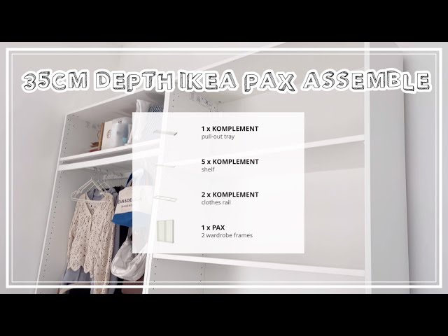 EN/JP) IKEA PAX | クローゼット買い換えました。35cmのイケアパックス