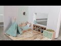 Детская комната для кукол из картона. DIY children&#39;s room for dolls.