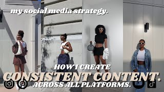 How To Create Consistent Content on Social Media| Social Media Strategy| How to Batch Create Content