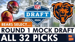 2024 NFL Mock Draft: Bears Draft Caleb Williams + THIS PLAYER In Full Round 1 Mock For All 32 Teams