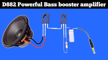 D882 Bass Booster power amplifier | How to make a audio amplifier bass boaster circuit using D882.