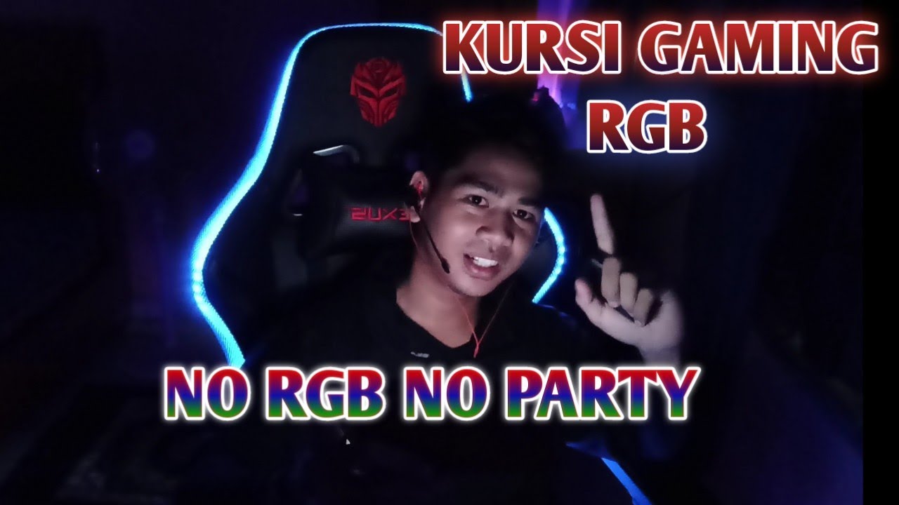  KURSI  GAMING  RGB Rexus indonesia YouTube