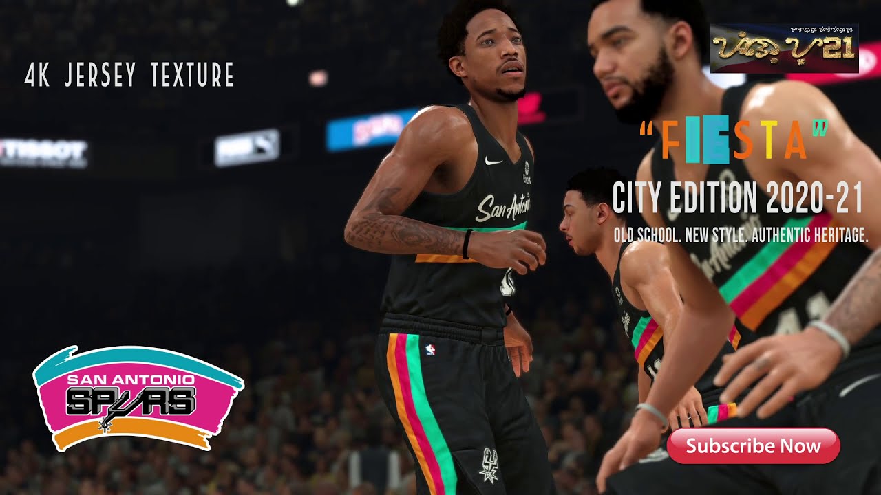 NBA 2K21 San Antonio Spurs City Edition Concept Jersey by Julian [FOR 2K21]