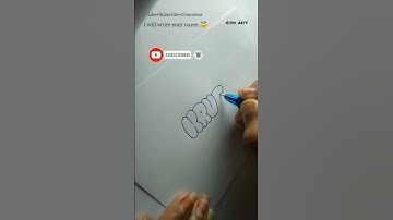 How to write KRUTHI in bubble letters #tutorial #viral