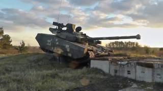 Ukrainian tank T-84 Oplot in Action 001