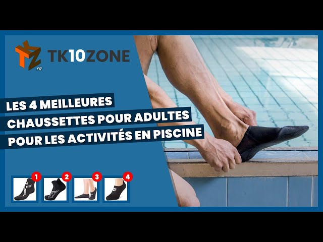 Isport Chaussettes Imperméables Piscine Pieds - Protection Anti-Verrues Taille L Adultes Enfants