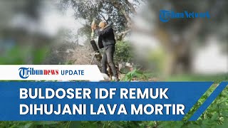 DETIK-DETIK Al Quds Libas Buldoser Pakai Lava Mortir, Zionis 'Bangkrut' Kendaraan Remuk Bertubi-tubi