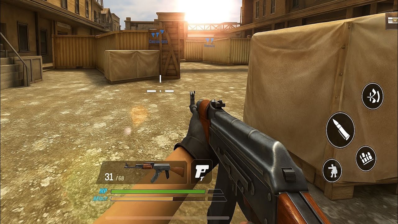 Mobile FPS Madness: AK-47 Showdown in High-Intensity Team Battle