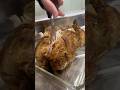 Cutting Chicken using scissor