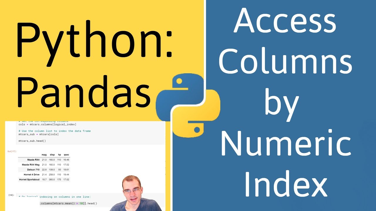 How To Access Columns By Numeric Index In Pandas (Python)