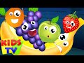 Five little fruits  kids tv nursery rhymes  fruits song  five little babies  fruits for kids