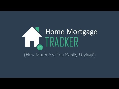 Home Mortgage Tracker - Excel Spreadsheet