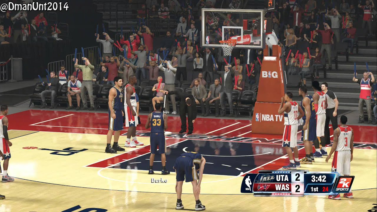 nba 2k14 ps4 my career vc glitch offline Playstation 4 NBA 2K14 HD Gameplay - Washington Wizards vs. Utah Jazz