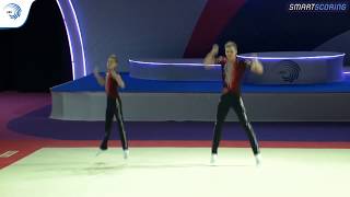 Timofei IVANOV & Maksim KARAVAEV (RUS) - 2019 Acro European silver medallists, all-around