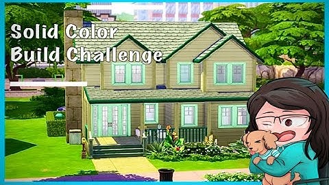 Worst build ever?! | Sims 4 | Build Challenge | Solid Color | Speed Build