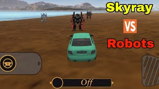 SkyRay VS Robots Gang Fight In Vegas Crime Simulator | who won