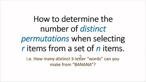 The Kendonian Formula for Number of Distinct Permutations of Subset