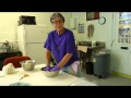 Barbara Reeley Mixing Stains into clay. Visit MonroeClayWorks.com.