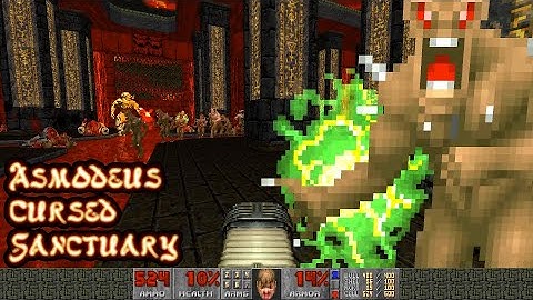 Doom 2: Asmodeus Cursed Sanctuary by Delisk - UV blind run - really cool map!