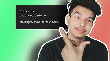 nothing to show for these dates | top card yt studio | top card kya hai 2022