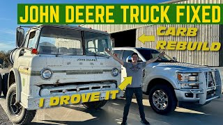 FIXING My ANTIQUE John Deere Cabover Truck *First Actual Start And Drive*