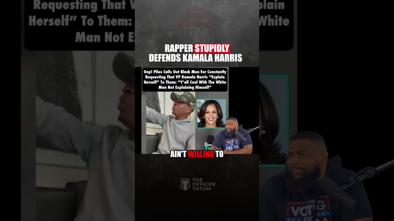 Ignorant rapper Plies defends Kamala Harris...