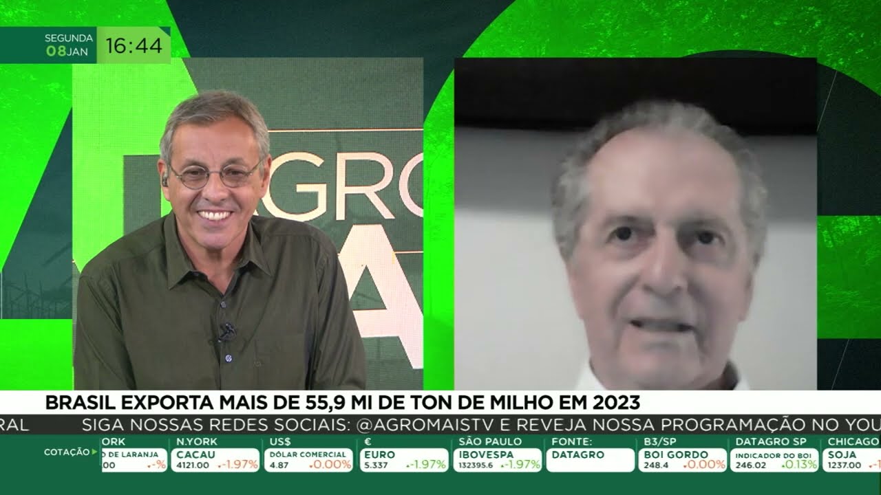 Brasil exporta mais de 55,9 milhões de toneladas de milho em 2023