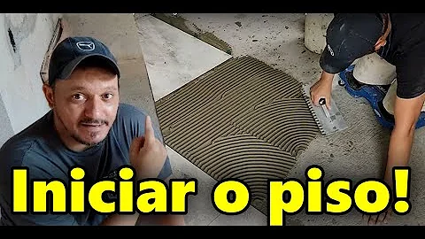 Como se começa a colocar um piso?