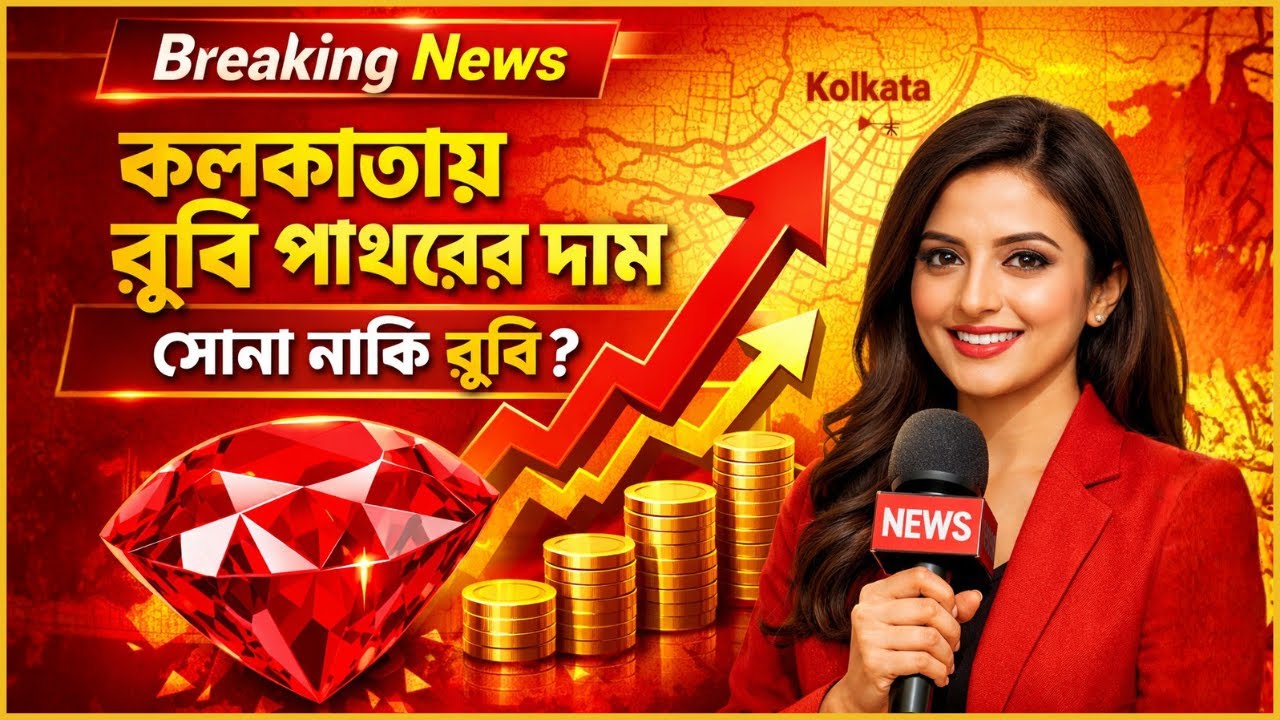 কলকাতায় রুবি পাথরের আসল দাম কত? | চুনি মূল্য নির্ধারণ ও গ্রেডিং গাইড | Gemstone Price in Kolkata