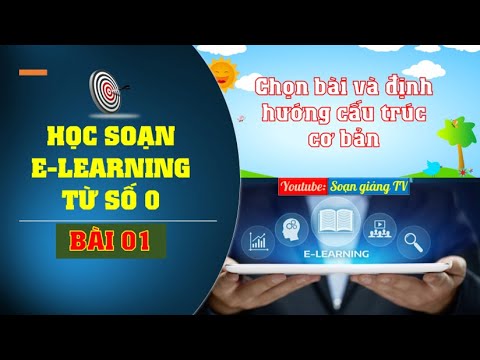 อีรันนิ่ง Update Học soạn e learning từ số 0-Bài 1-Vấn đề chọn bài và định hướng cấu trúc bài giảng