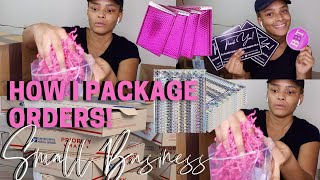 HOW I PACKAGE ORDERS FOR MY HAIR BUSINESS ON A BUDGET |BOSS BABE BUSINESS SERIES EP.1