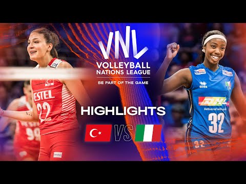 🇹🇷 TUR vs. 🇮🇹 ITA - Highlights Quarter Finals | Women's VNL 2023