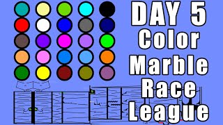 Color Marble Race League 2020 Day 5 Marble Point Race in Algodoo / Marble Race King