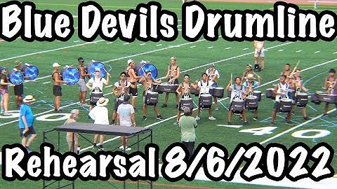 Blue Devils Drum Feature - Rehearsal 8/6/2022
