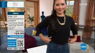 WynneCollection SoftKNIT CashmereBlend Layering Sweater